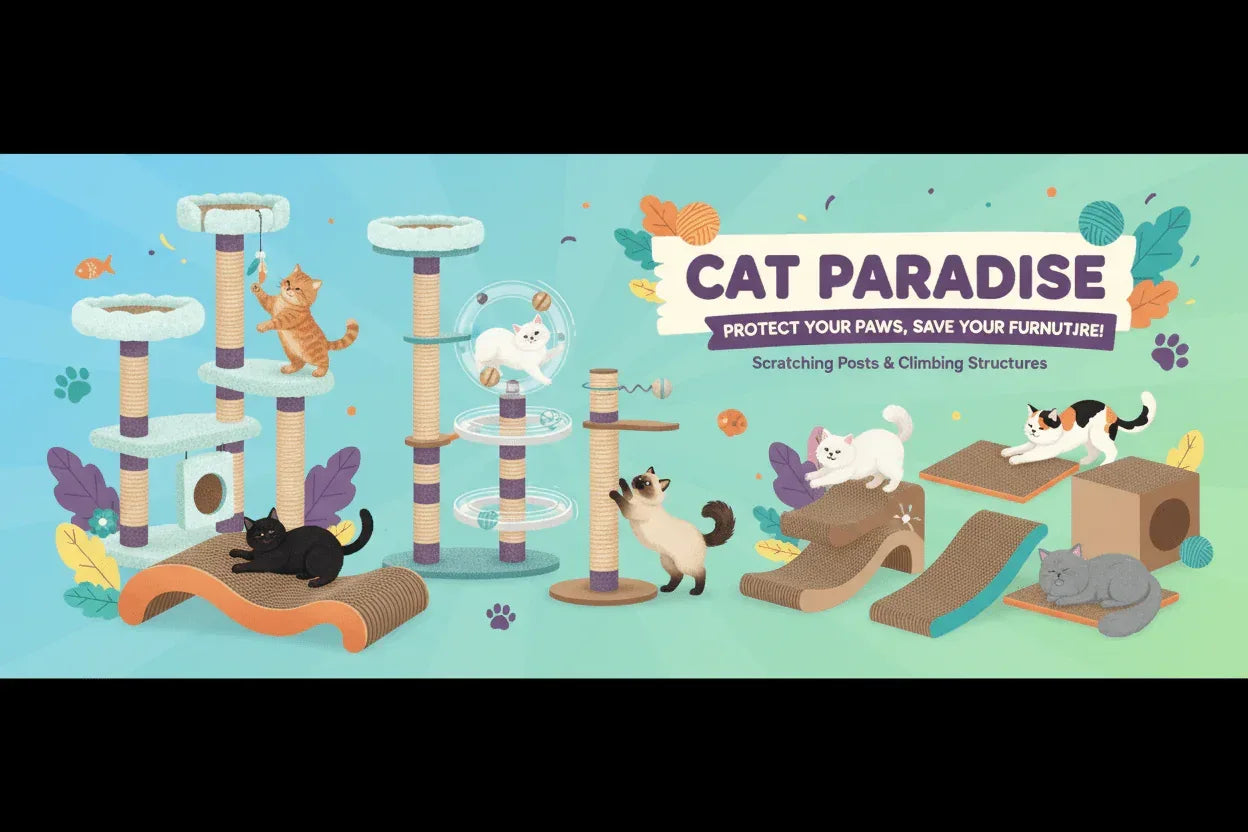 Happy Tails - Premium Cat Scratching Posts and Toys for Fun and Play - Happy Tails - paws & love