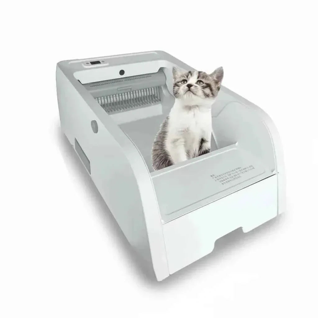 Purrfect Pet Smart Self-Cleaning Cat Litter Box - App-Controlled & Odor-Proof Design for Effortless Hygiene - Happy Tails - paws & love