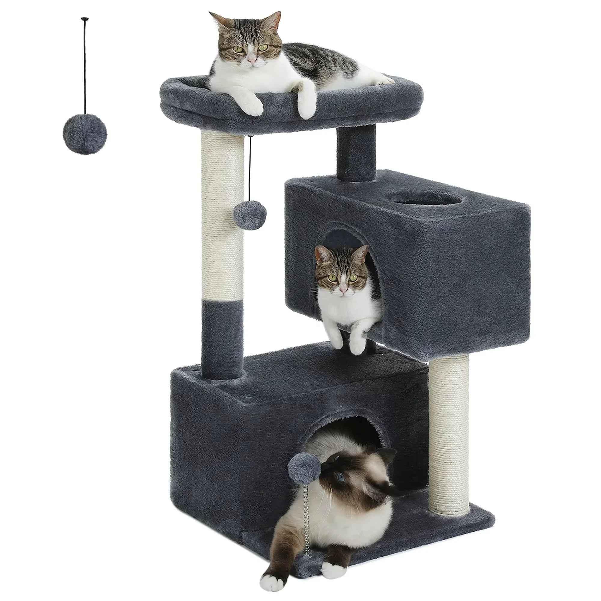 Cat Tree for Large Cats - Spacious and Durable Design for Play and Relaxation - Happy Tails - paws & love