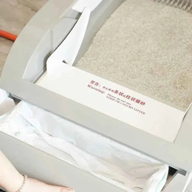 Purrfect Paws Automatic Litter Box with Trash Bag & Sand Mat - Effortless Clean-Up for Happy Cats - Happy Tails - paws & love