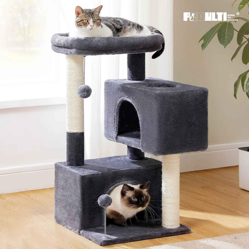 Cat Tree for Large Cats - Spacious and Durable Design for Play and Relaxation - Happy Tails - paws & love