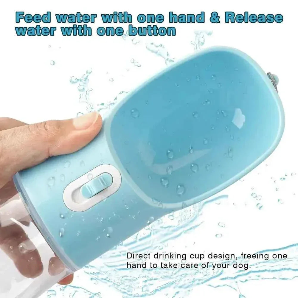 Portable Dog Water Bottle - Happy Tails - paws & love