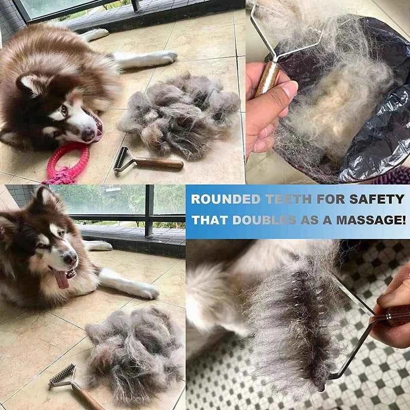 FurryFriends Knot-Free Grooming Comb - Happy Tails - paws & love