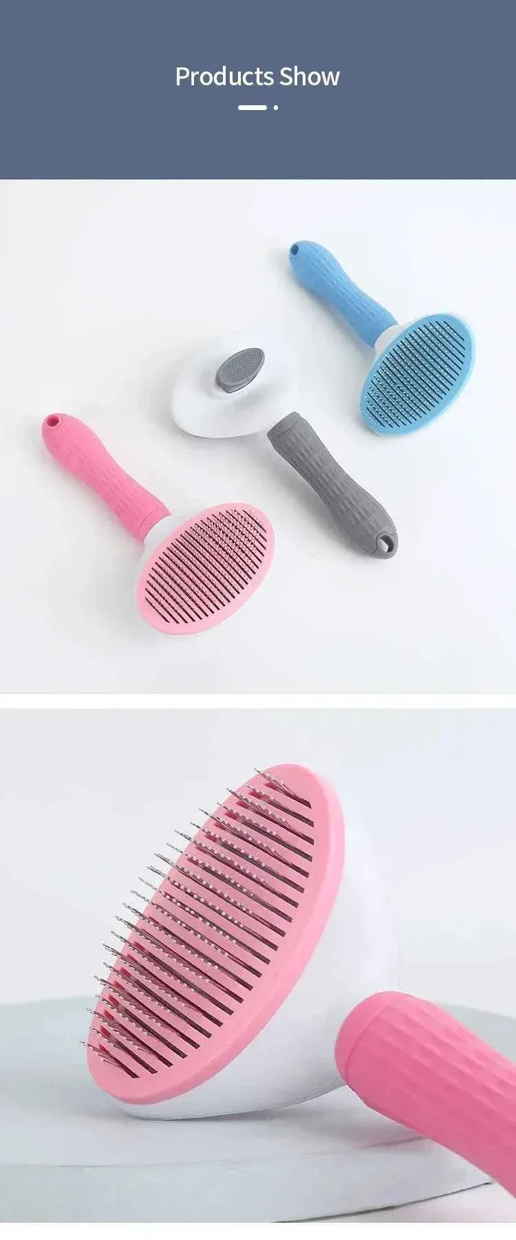 Brush for Long Hair Dogs & Cats - Happy Tails - paws & love