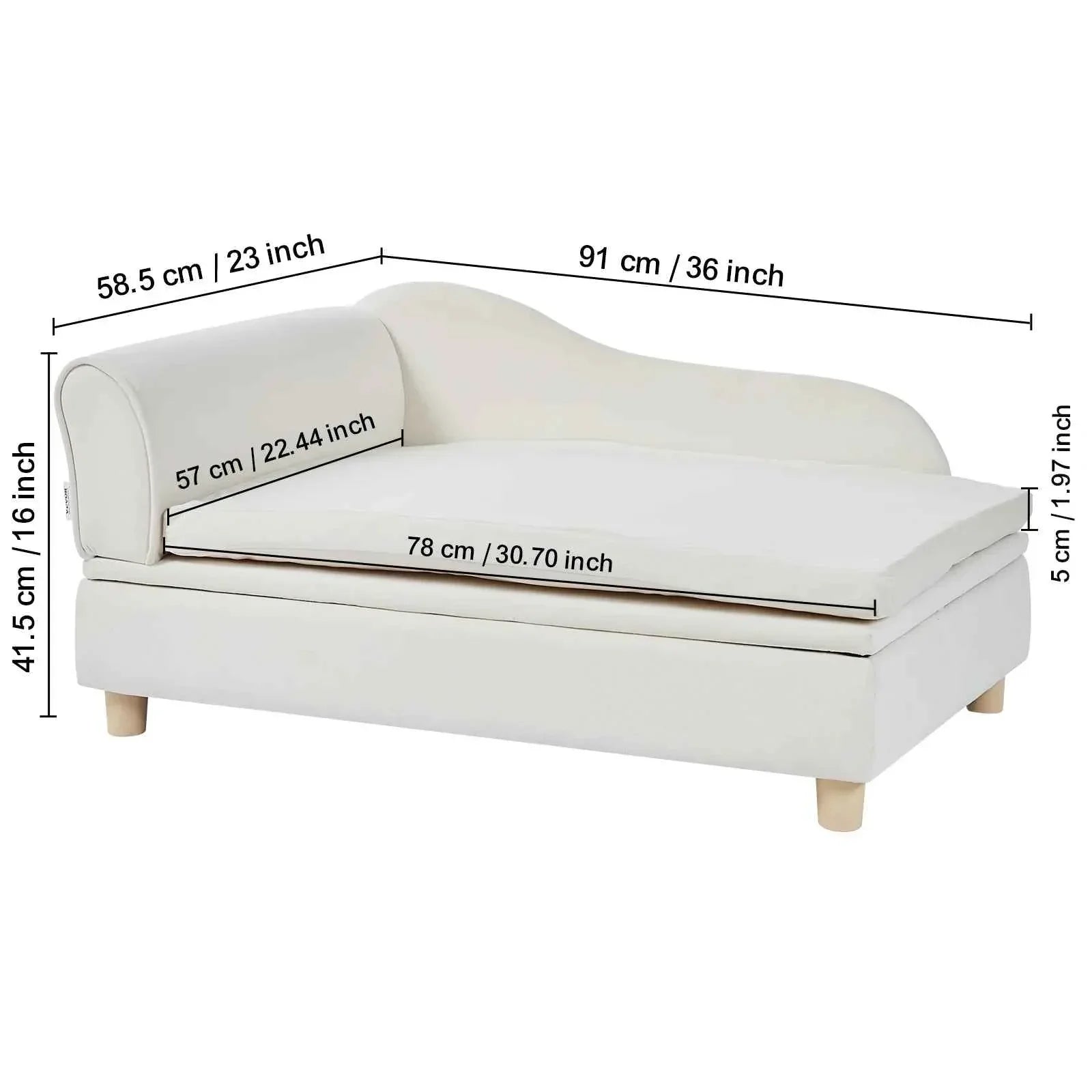 Medium Dog Sofa - Happy Tails - paws & love