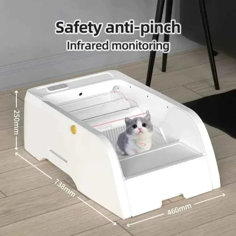 Purrfect Pet Smart Self-Cleaning Cat Litter Box - App-Controlled & Odor-Proof Design for Effortless Hygiene - Happy Tails - paws & love