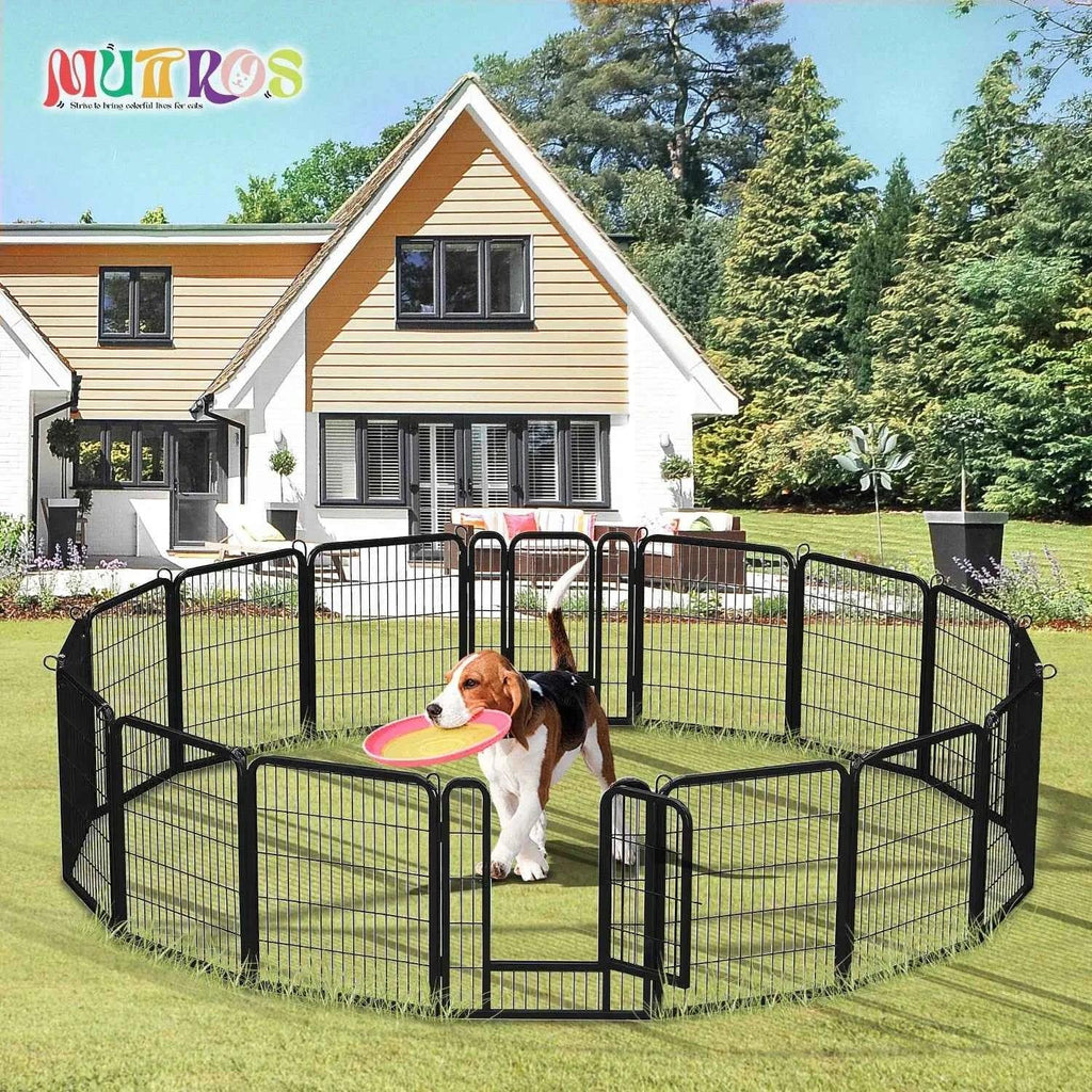 Foldable Dog Playpen with Door - Happy Tails - paws & love