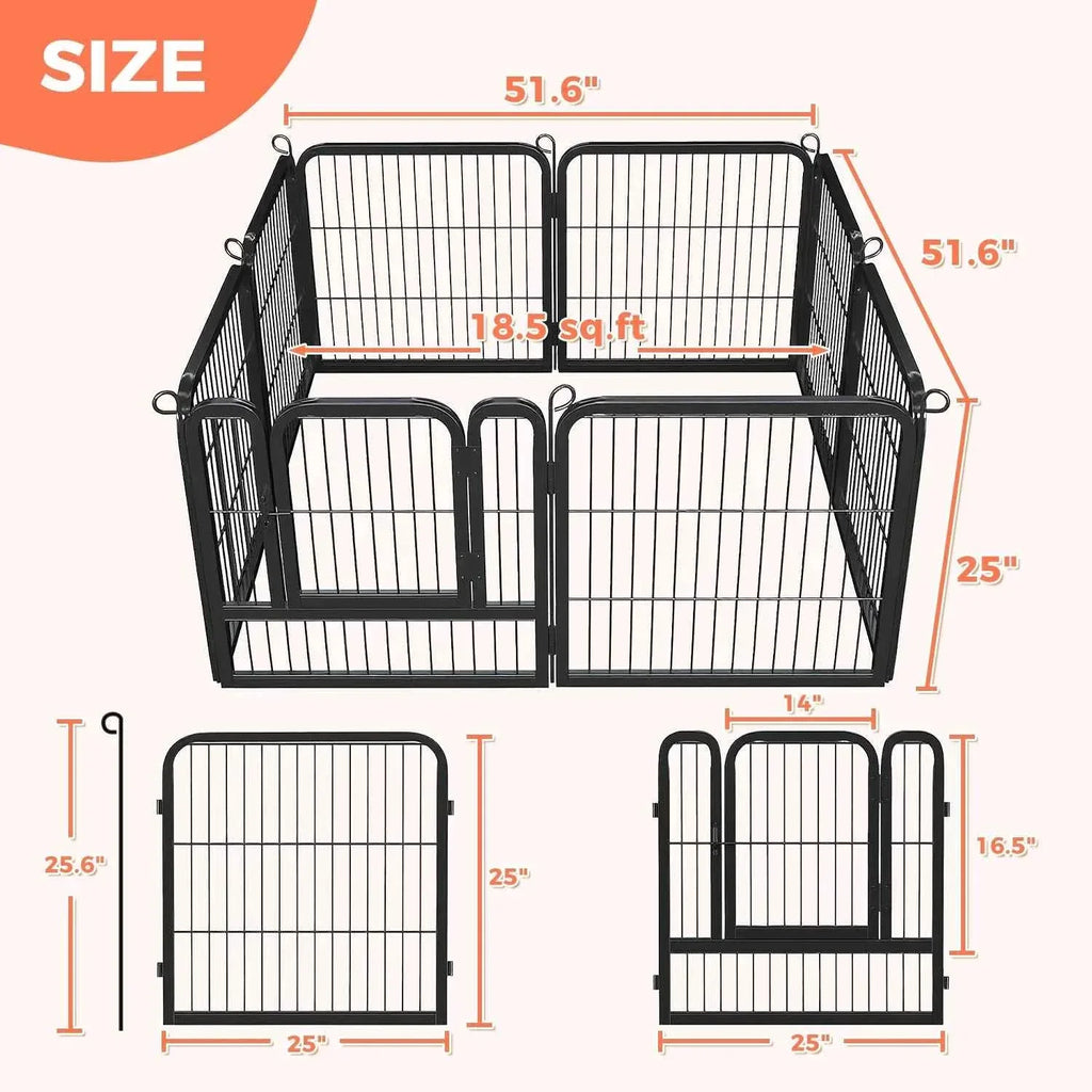 Foldable Dog Playpen with Door - Happy Tails - paws & love