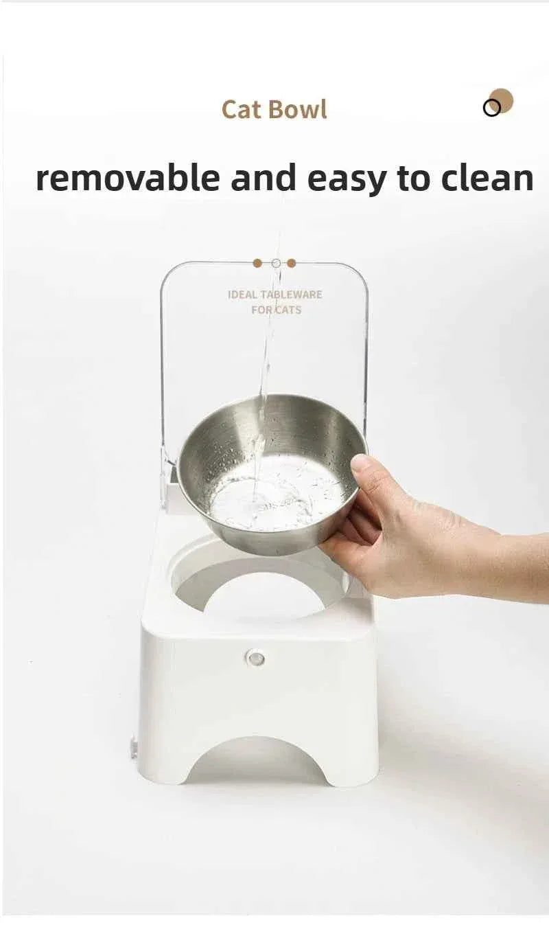 PawTech Automatic Pet Feeder – Detachable, Safe, Plug-in Design with Sensing Lid - Happy Tails - paws & love