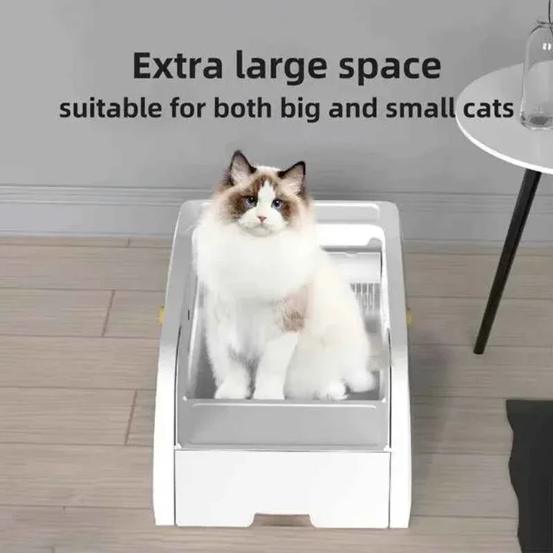 Purrfect Pet Smart Self-Cleaning Cat Litter Box - App-Controlled & Odor-Proof Design for Effortless Hygiene - Happy Tails - paws & love