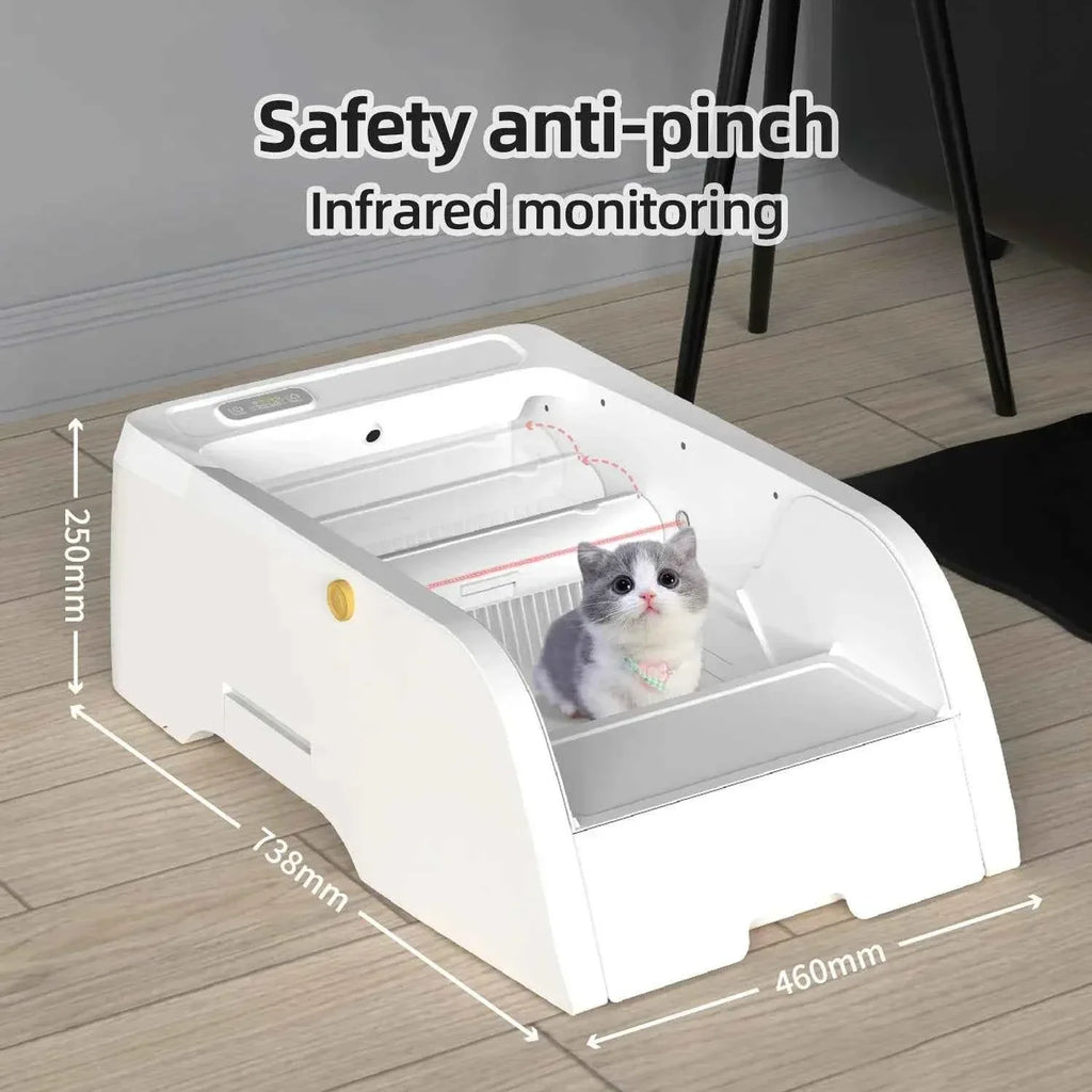 Smart Cat Litter Box with Automatic Self-Cleaning Cat Litter Box System for Hassle-Free Pet Care - Happy Tails - paws & love