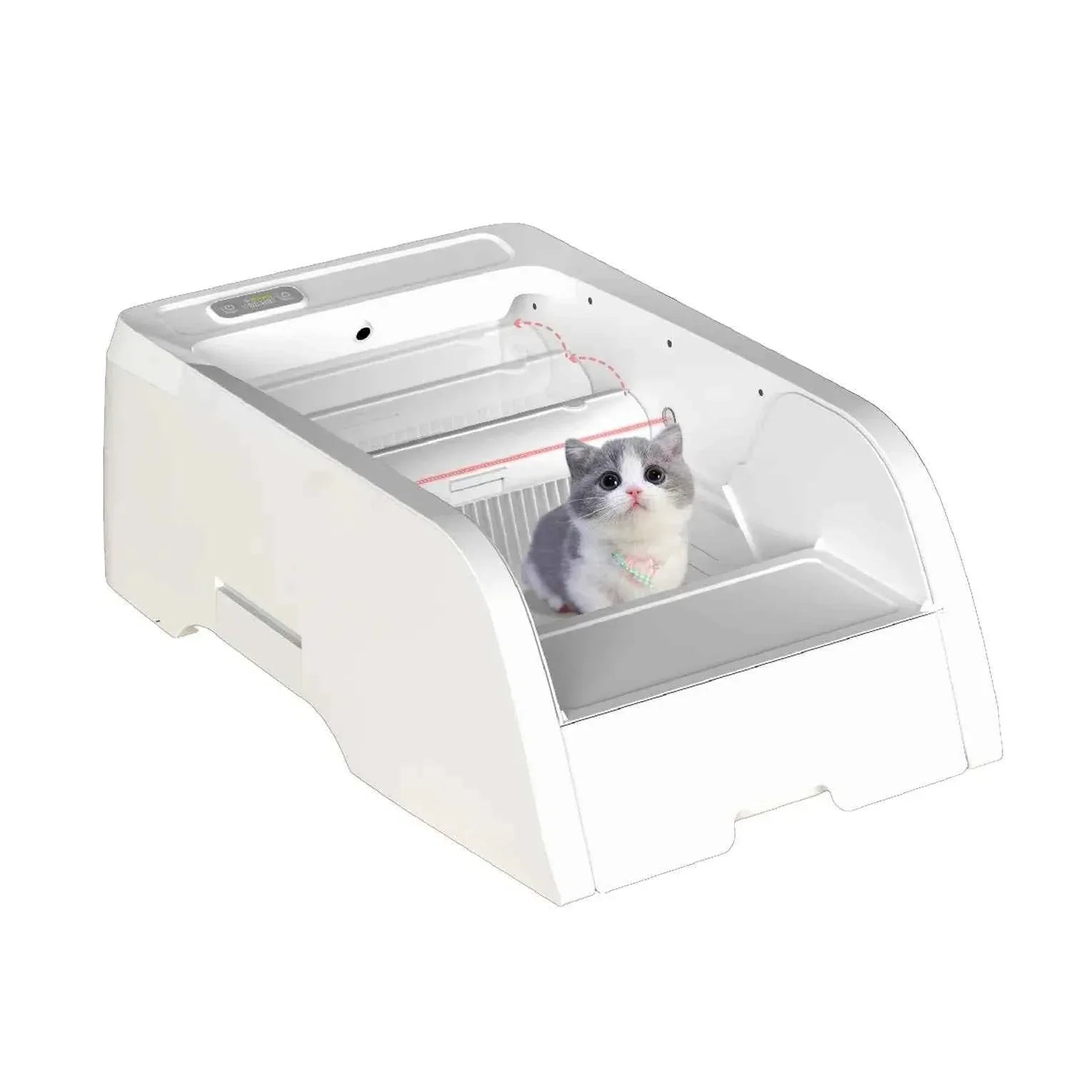 Smart Cat Litter Box with Automatic Self-Cleaning Cat Litter Box System for Hassle-Free Pet Care - Happy Tails - paws & love