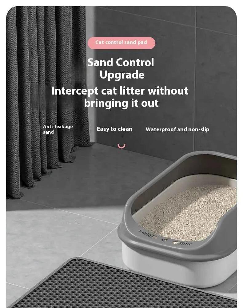 PawPal Large Cat Litter Mat - Happy Tails - paws & love