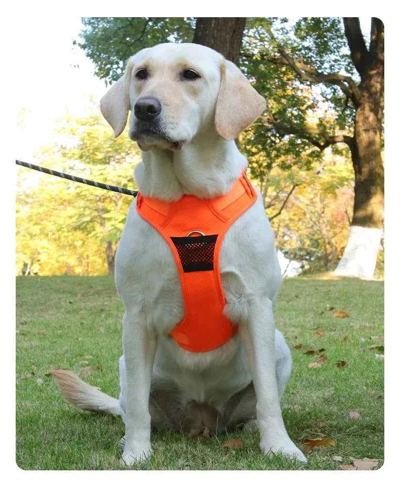 Naughty Dog Reflective No Pull Harness - Adjustable Safety Vest for Medium & Large Dogs, Perfect for Walking & Running - Happy Tails - paws & love