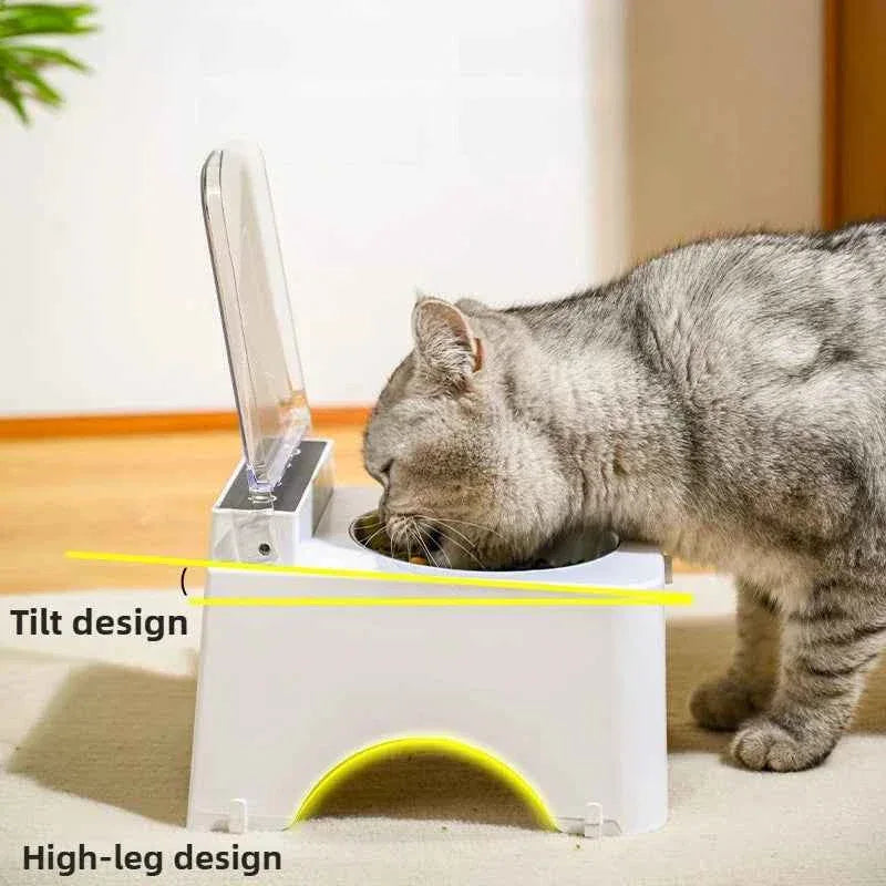 PawTech Automatic Pet Feeder – Detachable, Safe, Plug-in Design with Sensing Lid - Happy Tails - paws & love