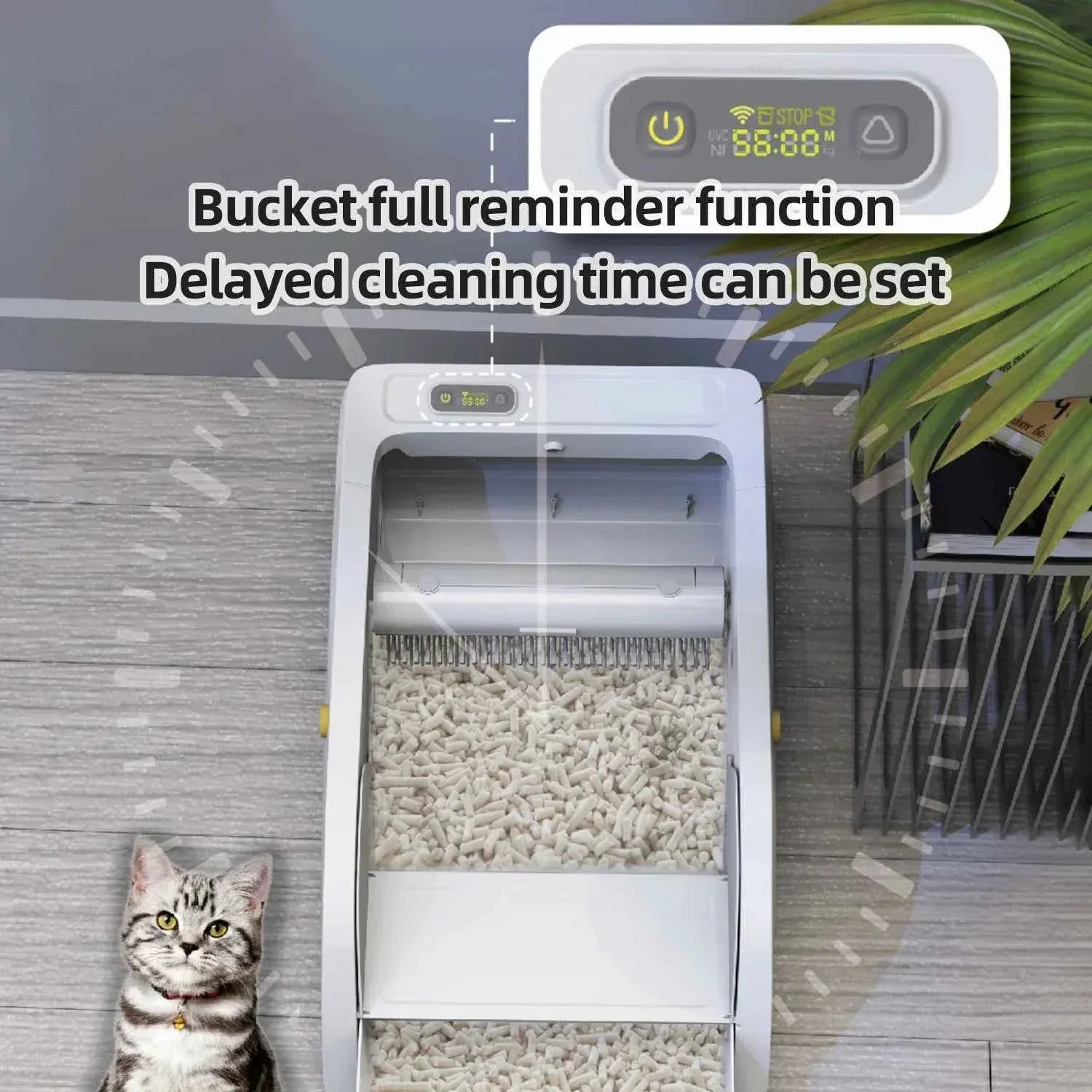 Smart Cat Litter Box with Automatic Self-Cleaning Cat Litter Box System for Hassle-Free Pet Care - Happy Tails - paws & love