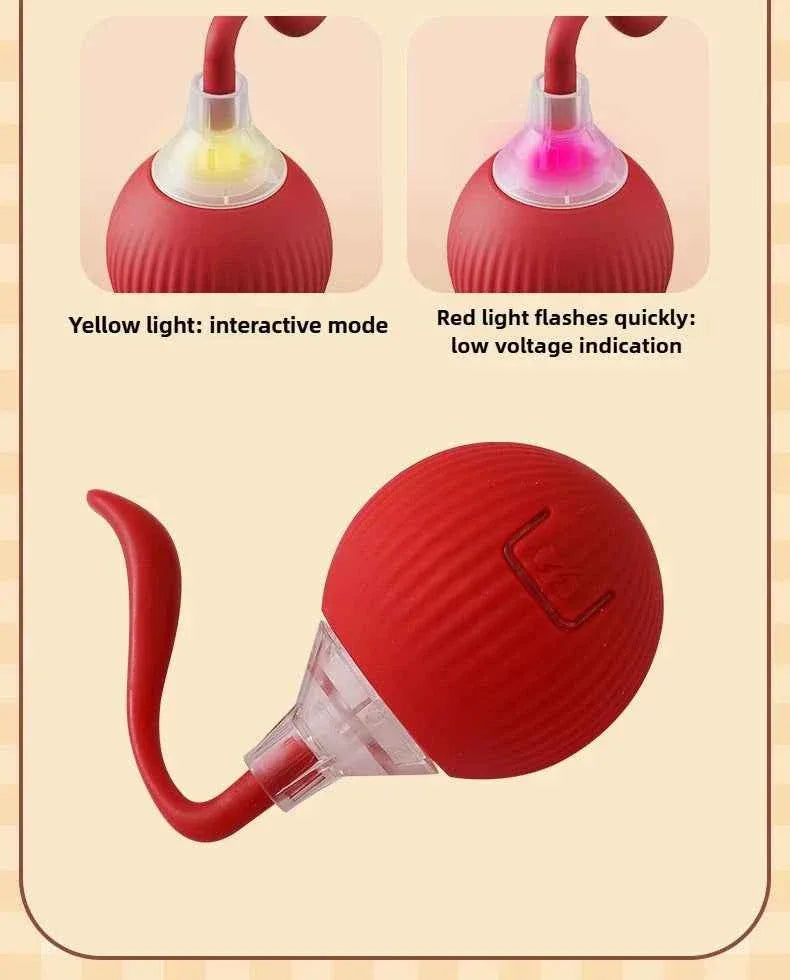 PawPal Automatic Rolling Ball Toy - Rechargeable Interactive Toy for Cats & Dogs - Happy Tails - paws & love