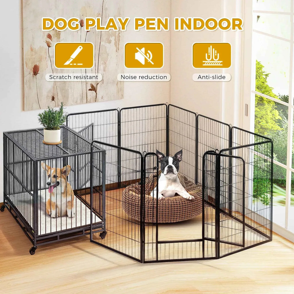 Foldable Dog Playpen with Door - Happy Tails - paws & love