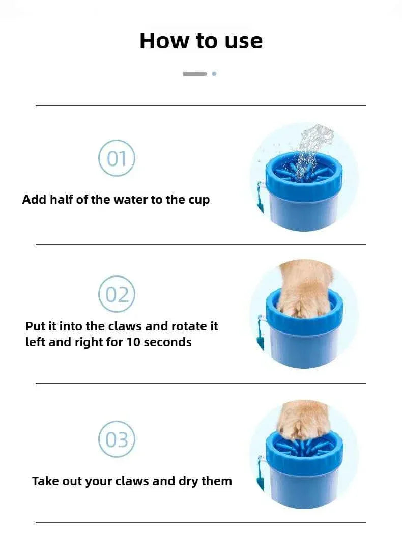 Dog Paw Cleaner Cup - Happy Tails - paws & love