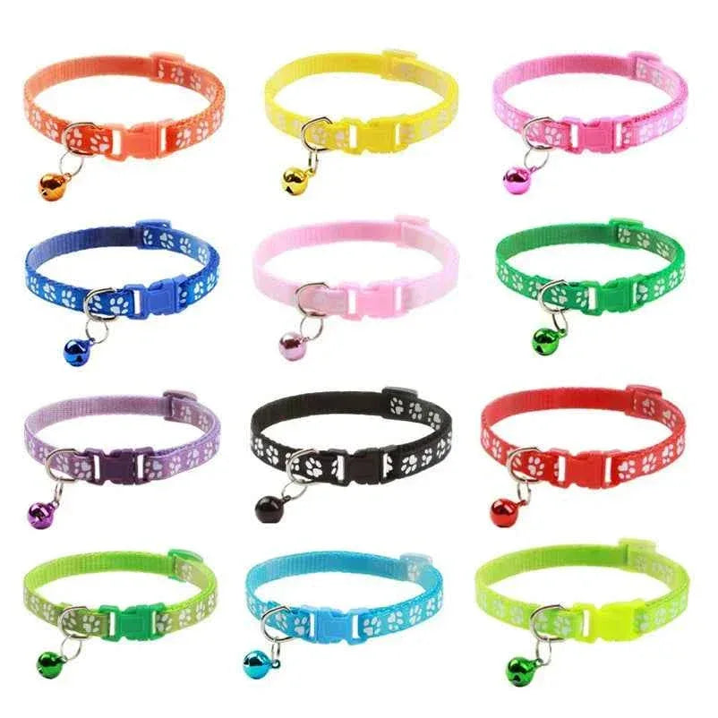 Colorful Cat Collar with Bell - Happy Tails - paws & love