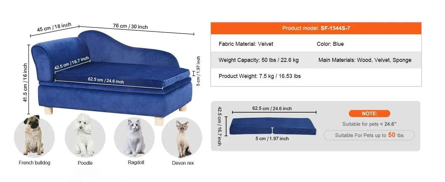 Medium Dog Sofa - Happy Tails - paws & love