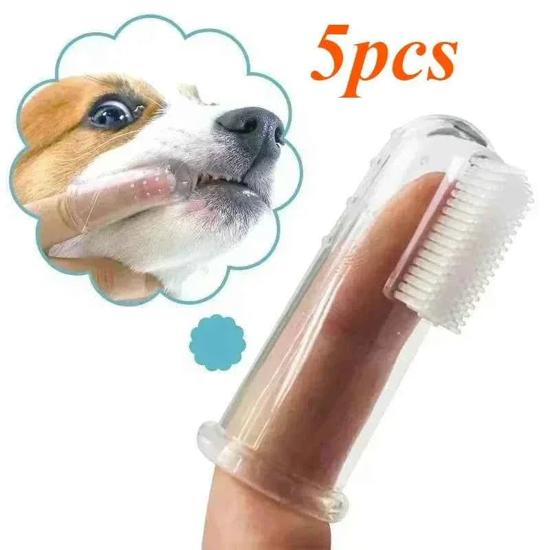 Toothbrush Set for Fresh Breath & Healthy Dogs - Essential Dog Toothbrush Set - Happy Tails - paws & love