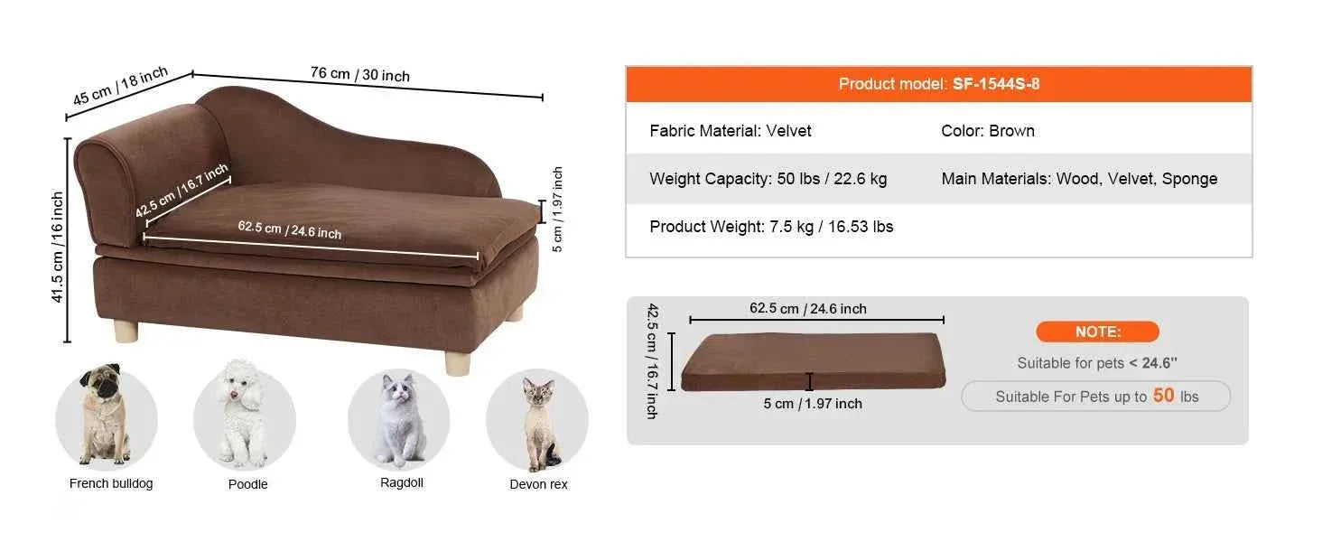 Medium Dog Sofa - Happy Tails - paws & love