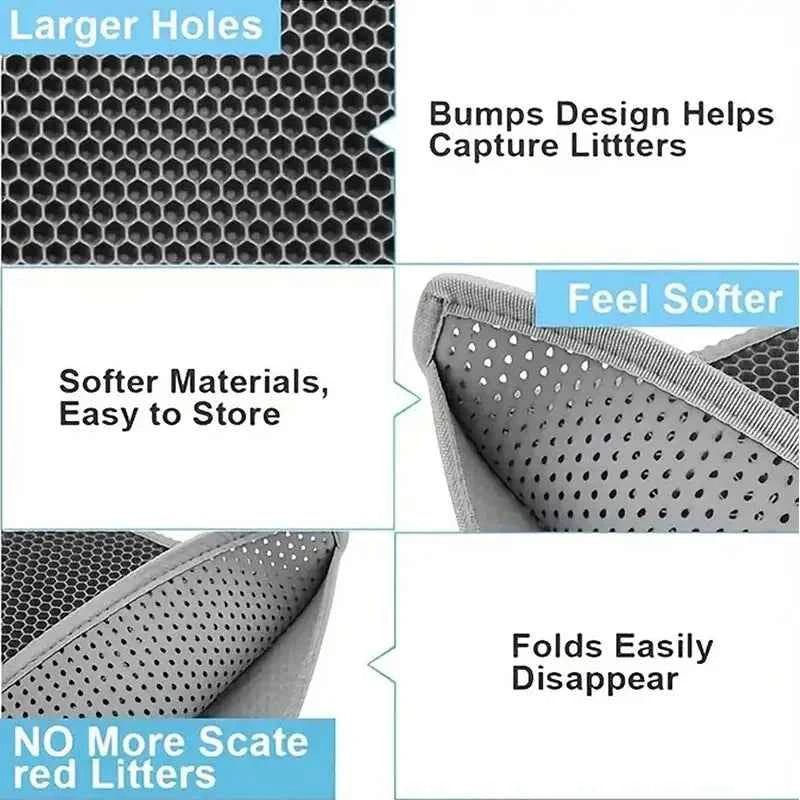 Litter Mat Non-Slip - Happy Tails - paws & love