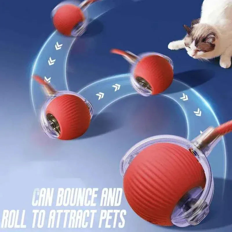 SmartPaw Interactive Dog Toy Ball - USB Rechargeable, Automatic Bouncing, Fun for Dogs & Cats - Perfect Birthday Gift! - Happy Tails - paws & love