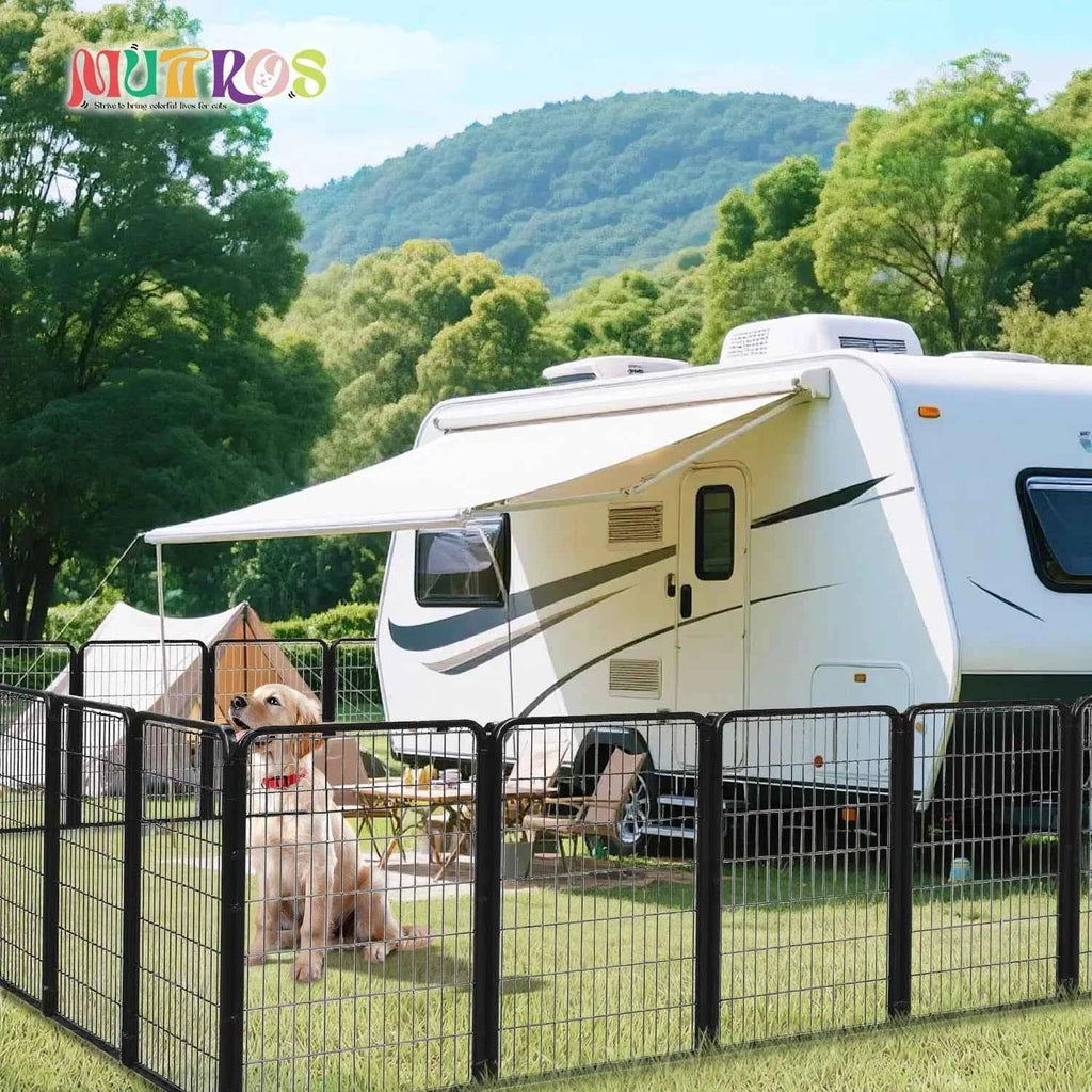 Foldable Dog Playpen with Door - Happy Tails - paws & love