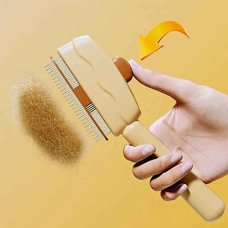 PetGroomer Pro Automatic Pet Grooming Brush - Self-Cleaning Massage Comb for Effortless Grooming & Pet Hair Removal - Happy Tails - paws & love