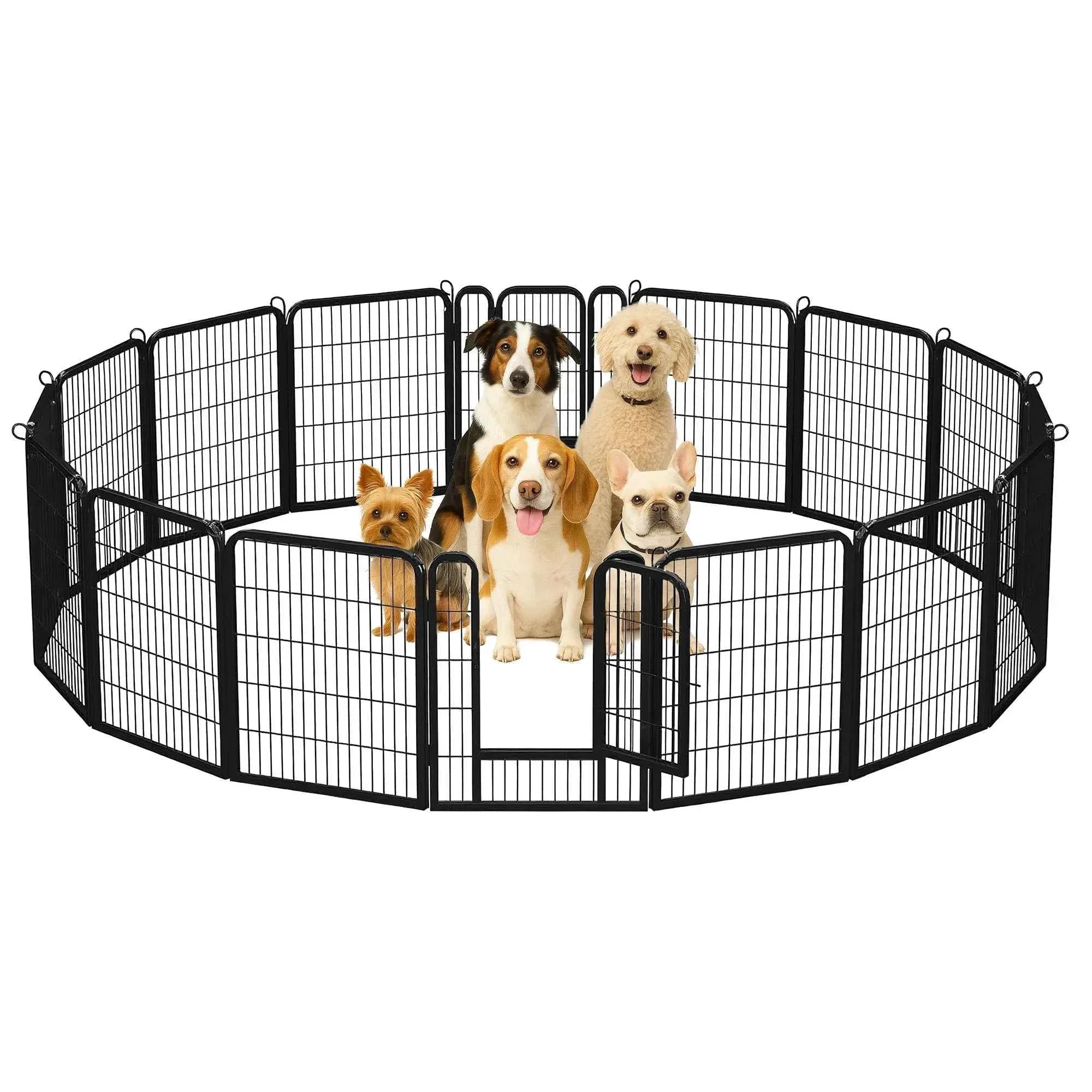 Foldable Dog Playpen with Door - Happy Tails - paws & love