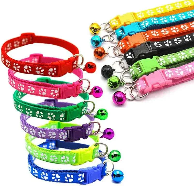 Colorful Cat Collar with Bell - Happy Tails - paws & love