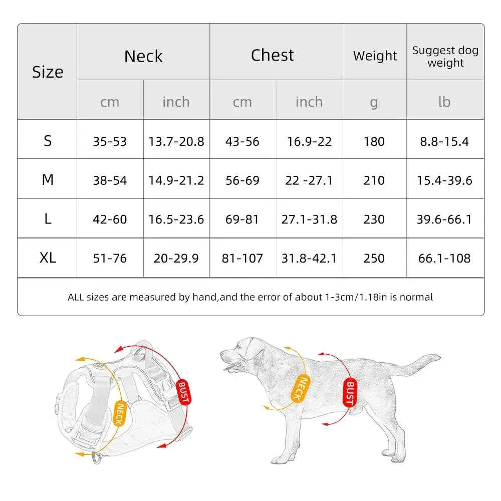 Naughty Dog Reflective No Pull Harness - Adjustable Safety Vest for Medium & Large Dogs, Perfect for Walking & Running - Happy Tails - paws & love