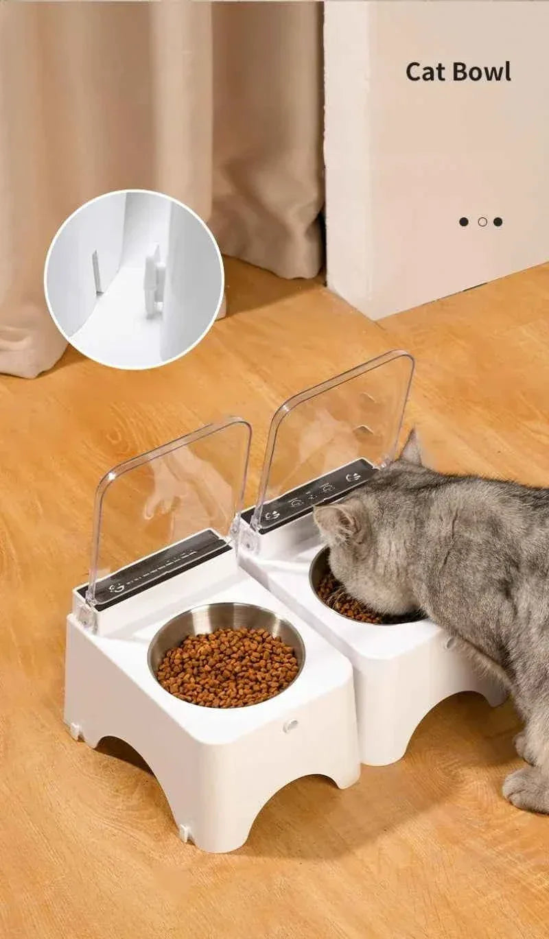 PawTech Automatic Pet Feeder – Detachable, Safe, Plug-in Design with Sensing Lid - Happy Tails - paws & love