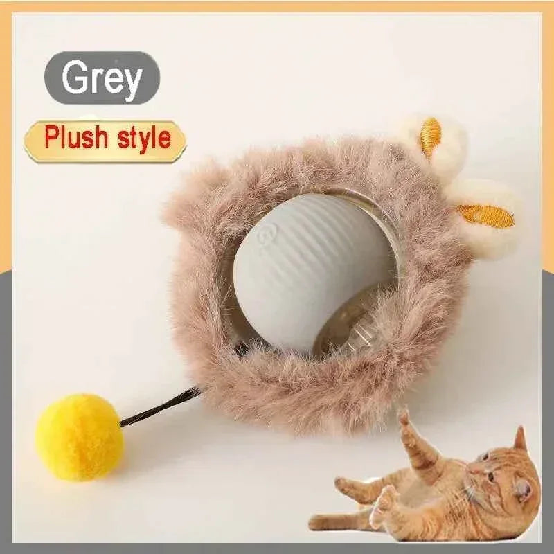 PurrfectPlay Rechargeable Cat Toy - Interactive Electric Rolling Ball with Simulated Tail for Endless Fun - Happy Tails - paws & love