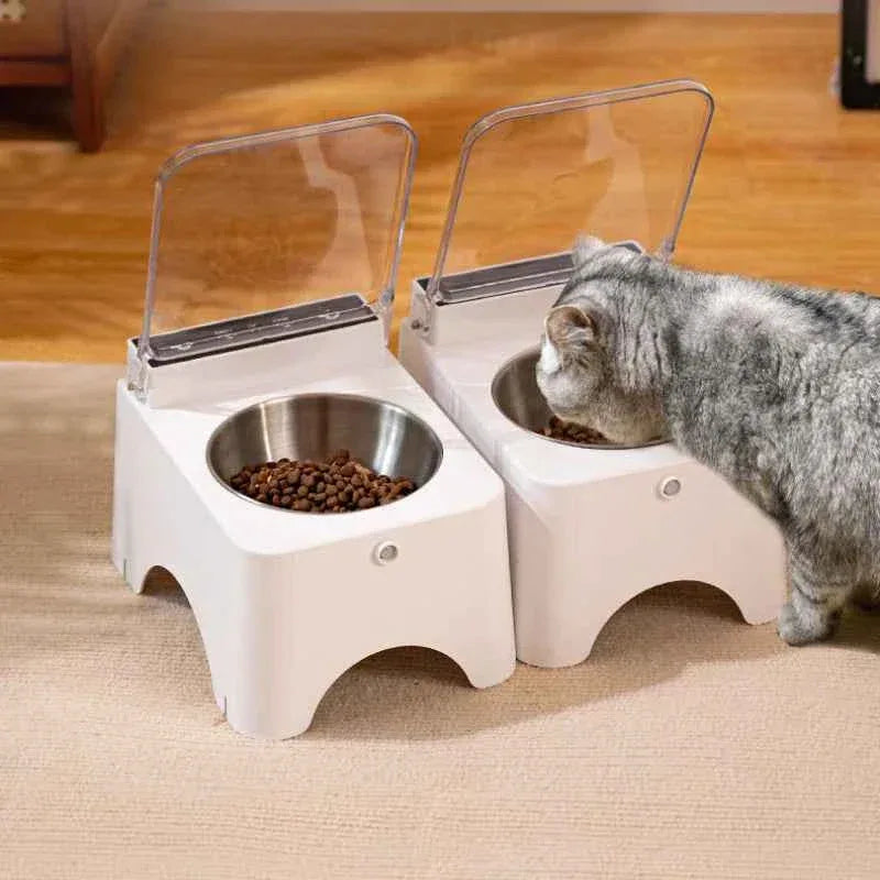 PawTech Automatic Pet Feeder – Detachable, Safe, Plug-in Design with Sensing Lid - Happy Tails - paws & love