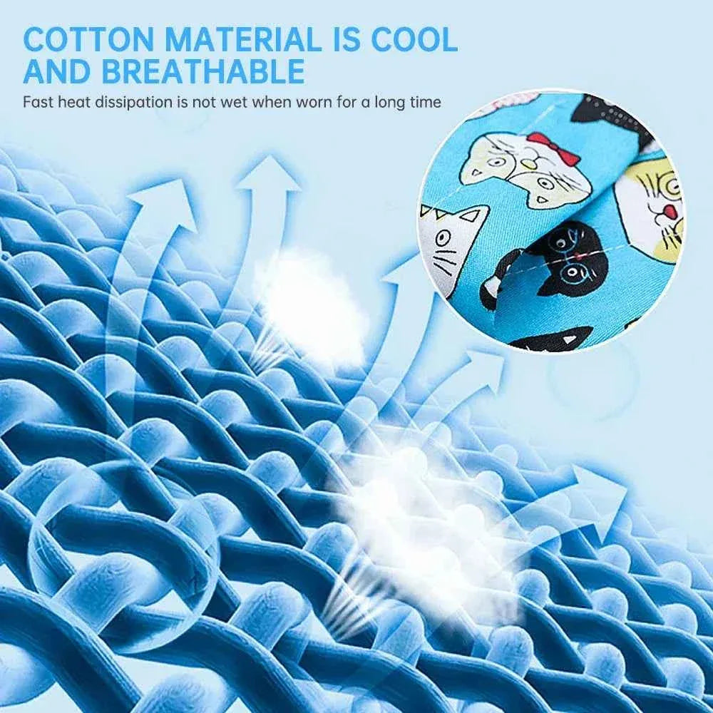 ChillPaws Pet Cooling Scarf - Instant Refreshment for Hot Days - Happy Tails - paws & love