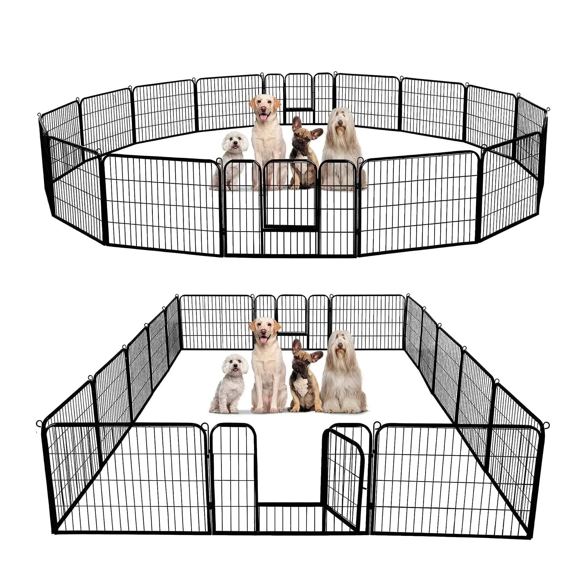 Foldable Dog Playpen with Door - Happy Tails - paws & love