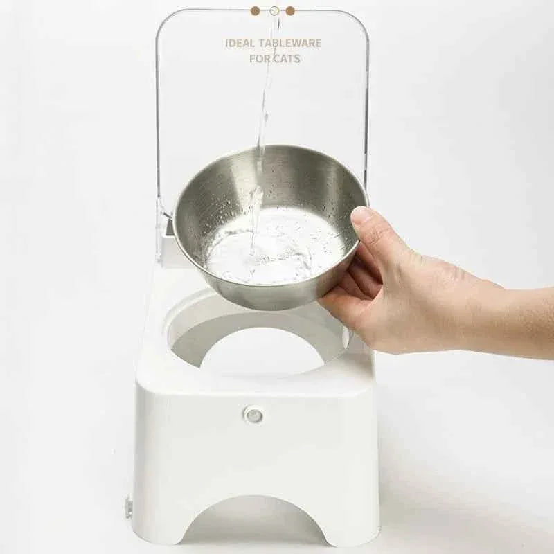 PawTech Automatic Pet Feeder – Detachable, Safe, Plug-in Design with Sensing Lid - Happy Tails - paws & love