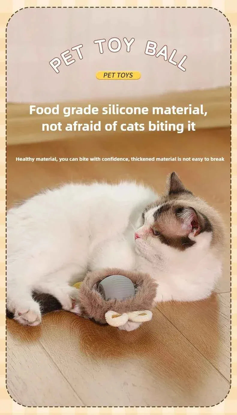 PawPal Automatic Rolling Ball Toy - Rechargeable Interactive Toy for Cats & Dogs - Happy Tails - paws & love