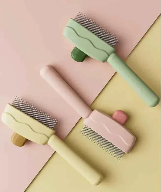 PetGroomer Pro Automatic Pet Grooming Brush - Self-Cleaning Massage Comb for Effortless Grooming & Pet Hair Removal - Happy Tails - paws & love