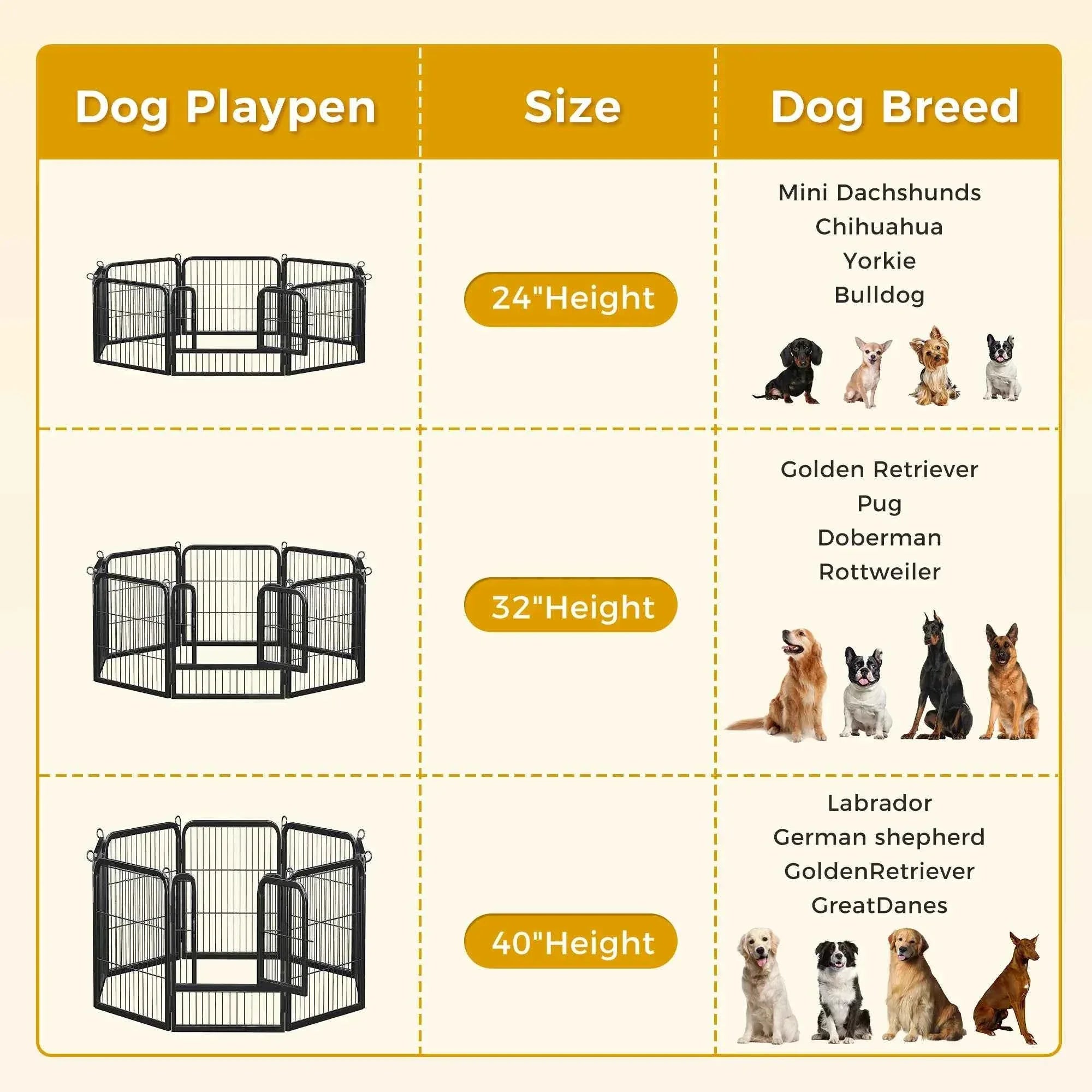 Foldable Dog Playpen with Door - Happy Tails - paws & love