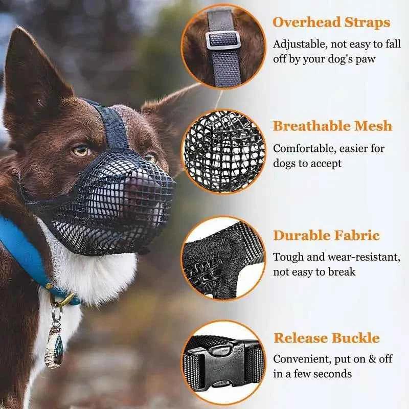 PawGuard Adjustable Dog Muzzle - Happy Tails - paws & love