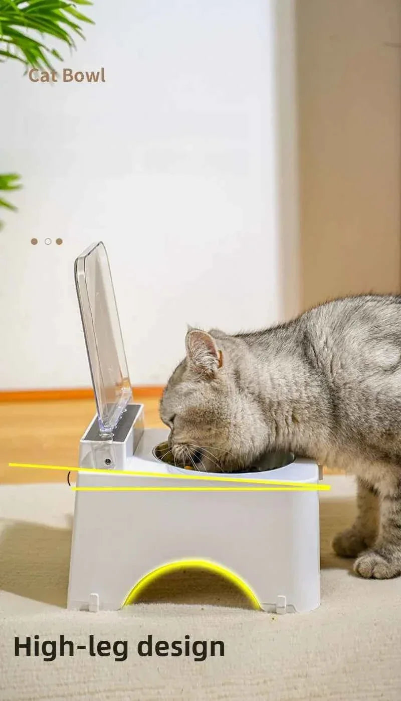 PawTech Automatic Pet Feeder – Detachable, Safe, Plug-in Design with Sensing Lid - Happy Tails - paws & love