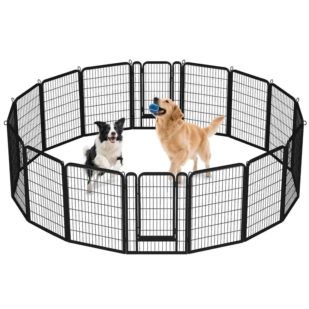 Foldable Dog Playpen with Door - Happy Tails - paws & love