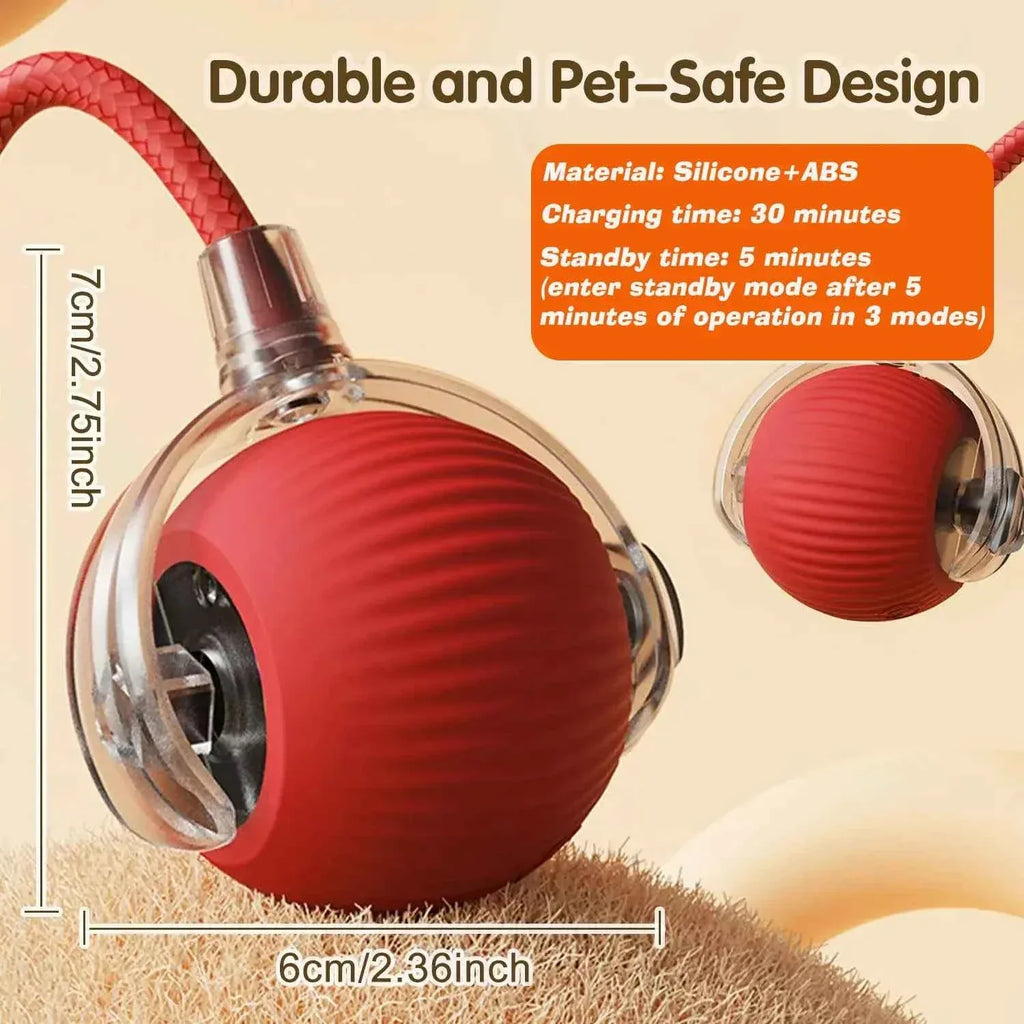 Cat Toy - Smart Rolling Ball for Active Kittens - Happy Tails - paws & love