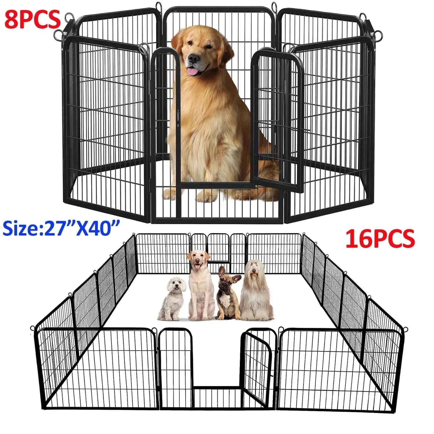 Foldable Dog Playpen with Door - Happy Tails - paws & love