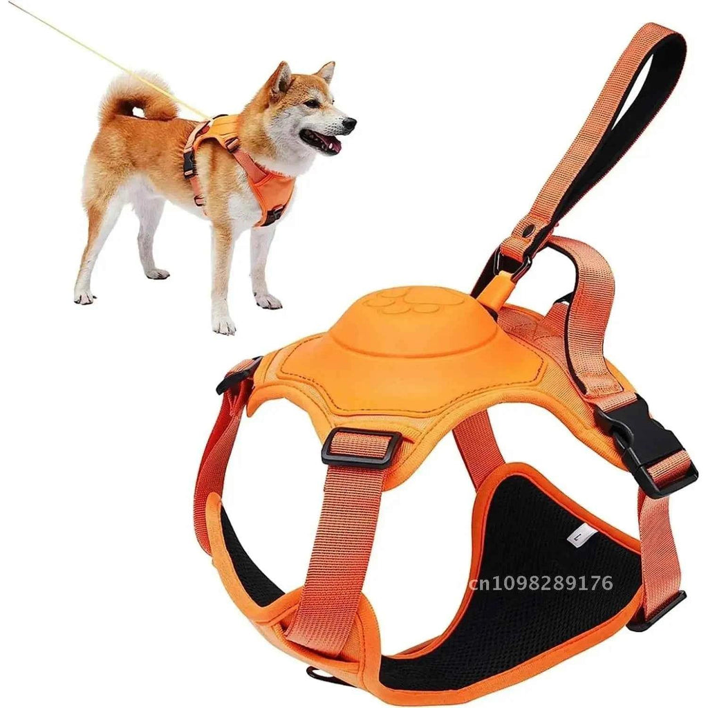 PetPal Retractable Dog Harness and Leash Set - Automatic Anti-Burst Adjustable Breathable Tangle-Free Design - Happy Tails - paws & love