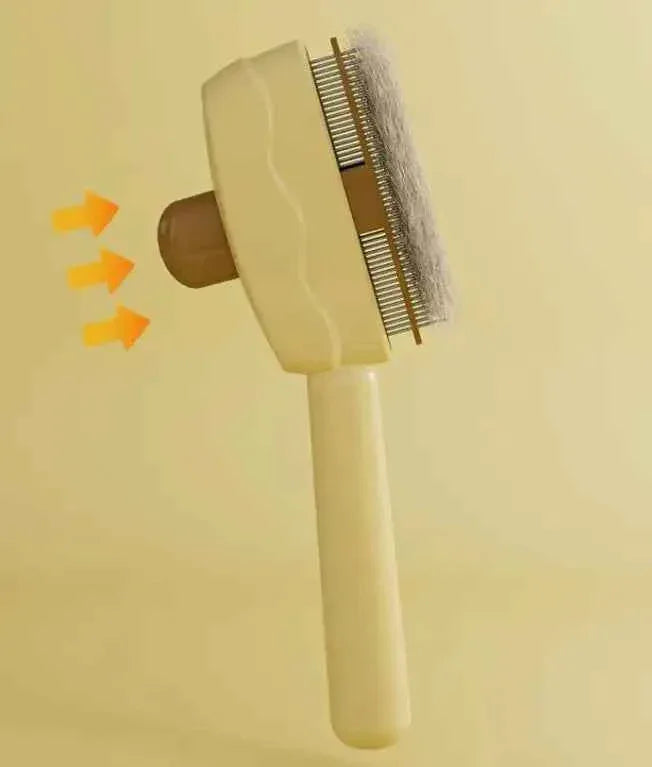 PetGroomer Pro Automatic Pet Grooming Brush - Self-Cleaning Massage Comb for Effortless Grooming & Pet Hair Removal - Happy Tails - paws & love